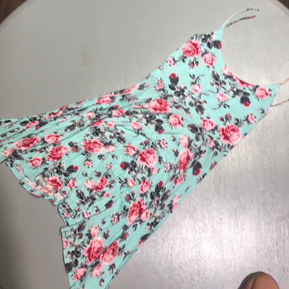Blue floral dress